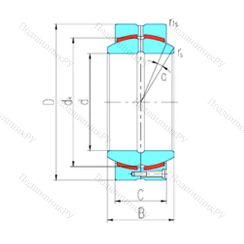 Подшипник скольжения сферический GEH 440HCS