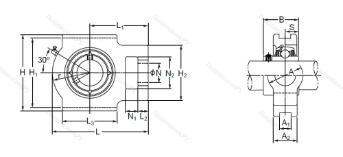 Подшипниковый узел UCT 214 в Ростове-на-Дону Подшипниковый узел UCT 214 в Ростове-на-Дону