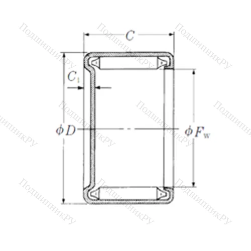 Подшипник игольчатый радиальный M-681