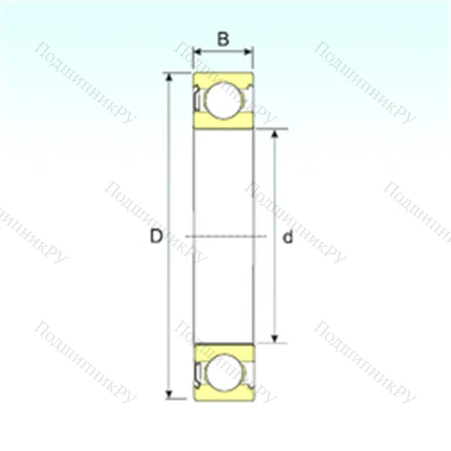 Подшипник шариковый радиальный 6226-Z от производителя  ISB