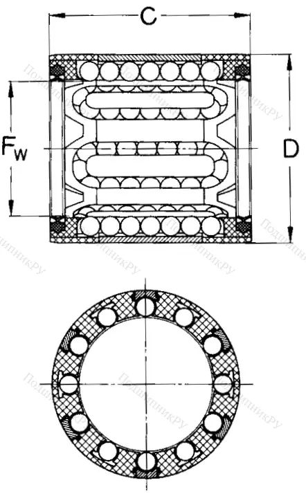 Подшипник LBBR 16-2LS/HV 6 в Ростове-на-Дону