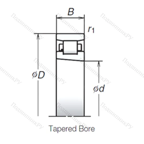 Подшипник роликовый радиальный N 1012BMR 1KR