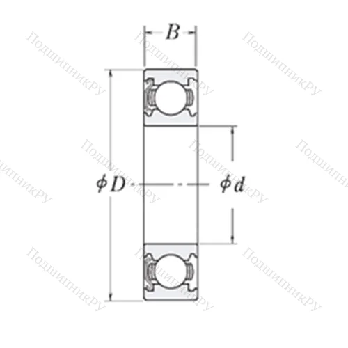 Подшипник шариковый радиальный LJ 5/8-Z от производителя  RHP Подшипник шариковый радиальный LJ 5/8-Z от производителя  RHP