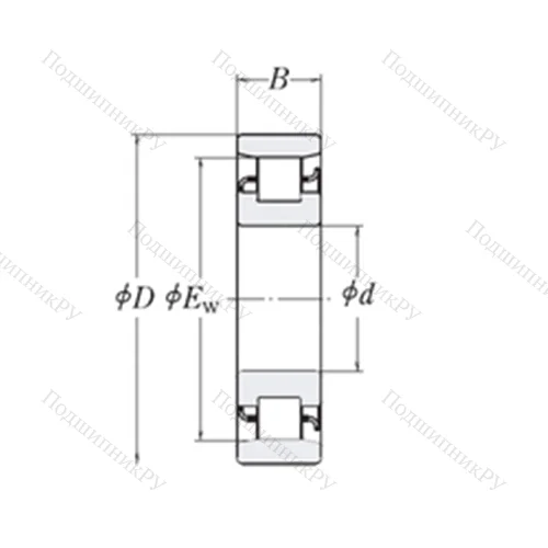 Подшипник роликовый радиальный XLRJ 8.1/2 от производителя  RHP