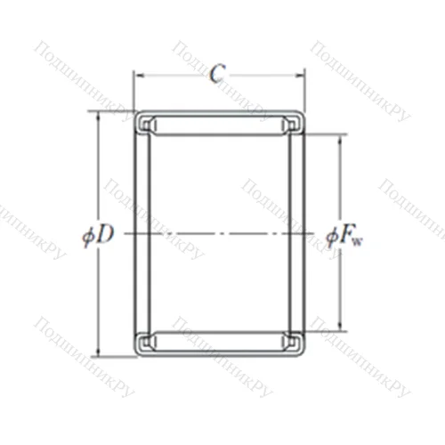 Подшипник игольчатый радиальный F-2220