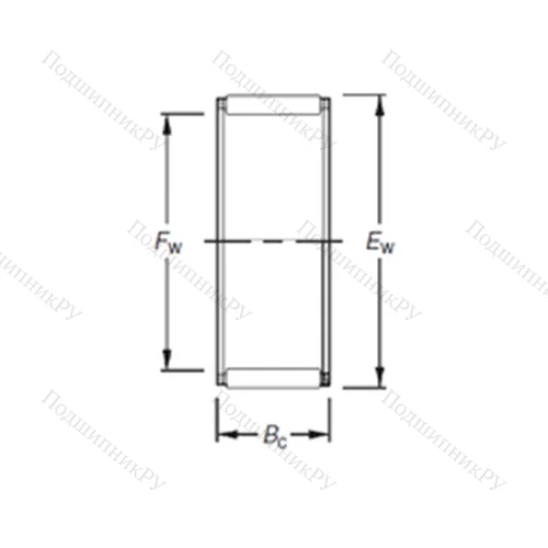 Подшипник игольчатый радиальный K 32X 38X 26H от производителя  TIMKEN