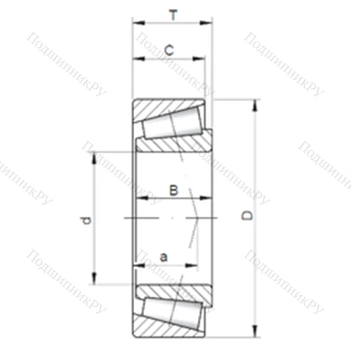 Подшипник роликовый радиально-упорный L 521949/14