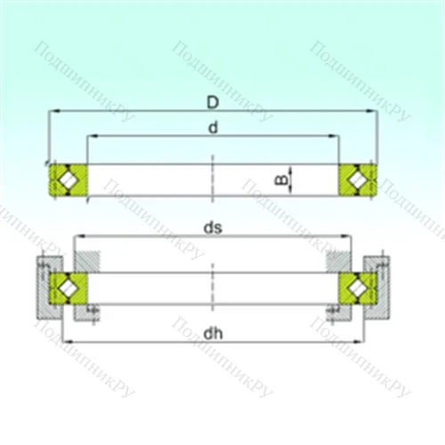 Подшипник роликовый опорно-поворотный CRB 15030 от производителя  ISB