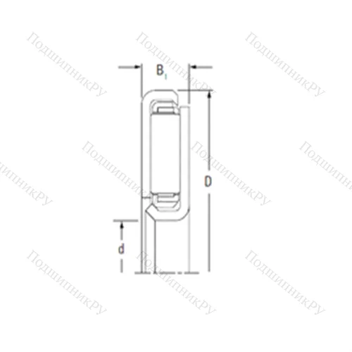 Подшипник игольчатый упорный FNTKF-3862