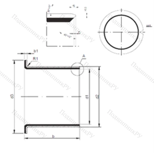 Подшипник скольжения TUF 1 20.115 от производителя  CX