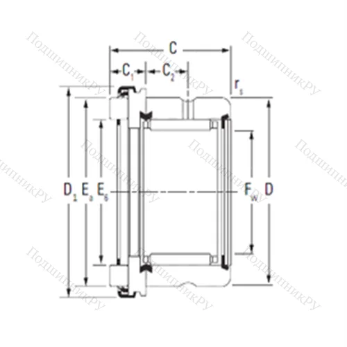 Подшипник комбинированный RAX 530 от производителя  TIMKEN Подшипник комбинированный RAX 530 от производителя  TIMKEN