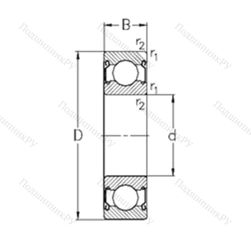 Подшипник шариковый радиальный 6024-2Z от производителя  NKE