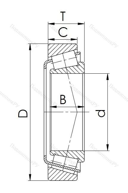 Конический роликовый подшипник 7304 (30304) в Ростове-на-Дону