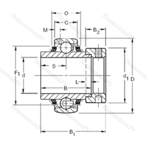 Подшипник шариковый радиальный G 1203KPPB 4