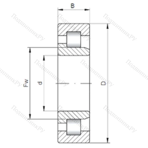 Подшипник роликовый радиальный NJ 2256 E от производителя  CX
