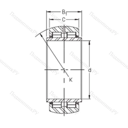 Подшипник роликовый радиальный SL 06 030 E