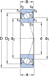Подшипник S 7020 CE/P 4A