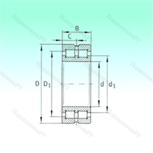 Подшипник роликовый радиальный SL 014880 от производителя  NBS