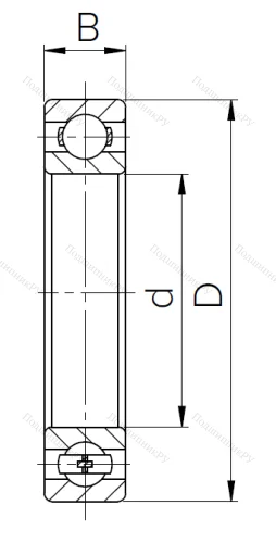 Шариковый однорядный подшипник 309 (6309) в Ростове-на-Дону