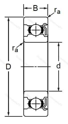 Миниатюрный шариковый подшипник 60024 (624 Z) в Ростове-на-Дону