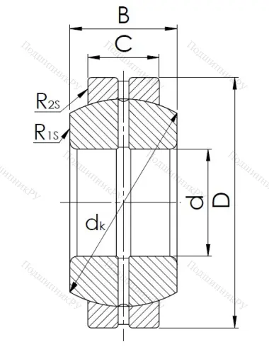 Шарнирный подшипник GE 55 ES в Ростове-на-Дону