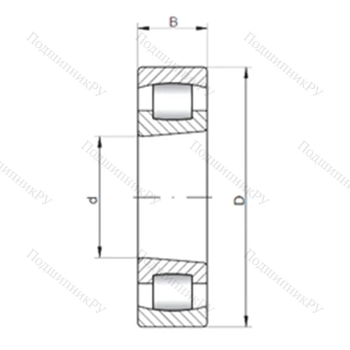 Подшипник роликовый радиальный самоцентрирующийся 20210 KC от производителя  CX