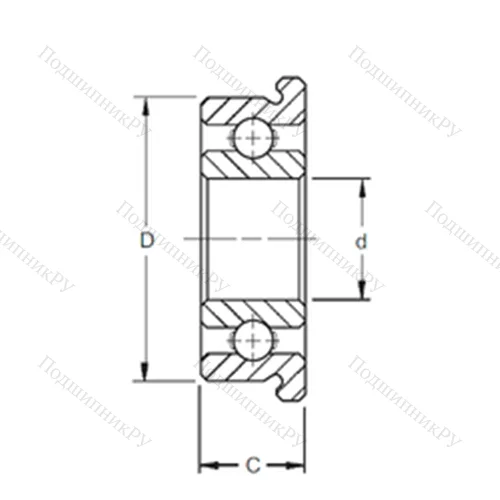 Подшипник шариковый радиальный SF 681 от производителя  ZEN