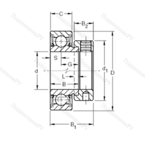 Подшипник шариковый радиальный RAE 25RR