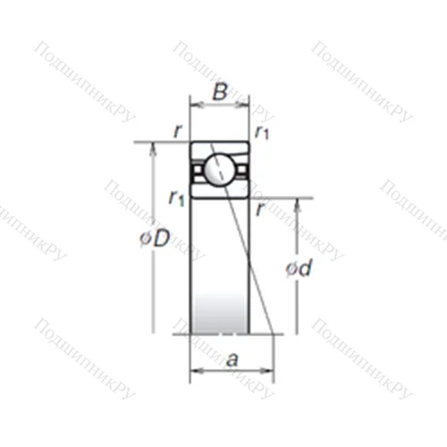 Подшипник шариковый радиально-упорный 150BER 19S