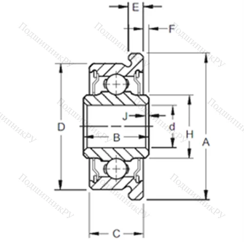 Подшипник шариковый радиальный F 3DD