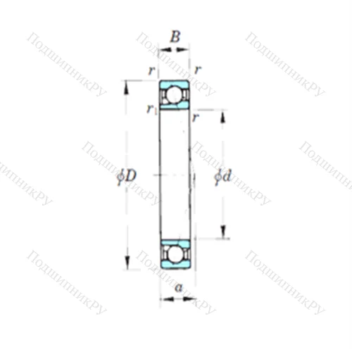 Подшипник шариковый радиально-упорный 7934CPA