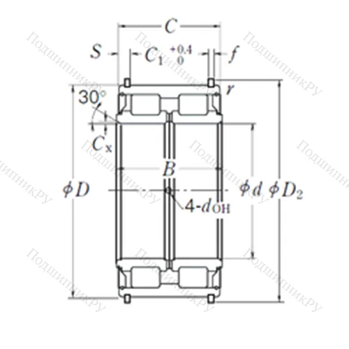 Подшипник роликовый радиальный RS-5038NR