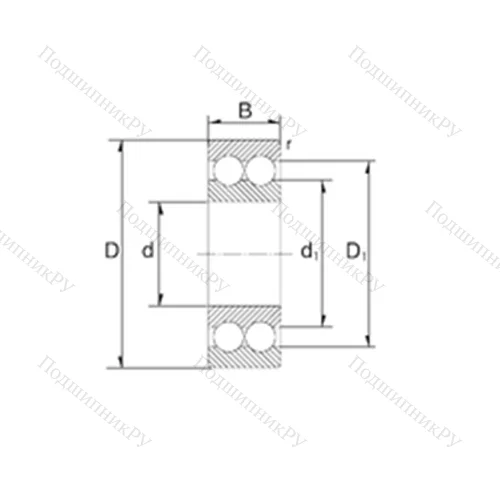 Подшипник шариковый радиально-упорный S 3305