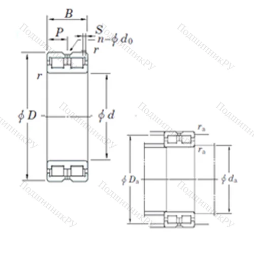 Подшипник роликовый радиальный DC 4948VW