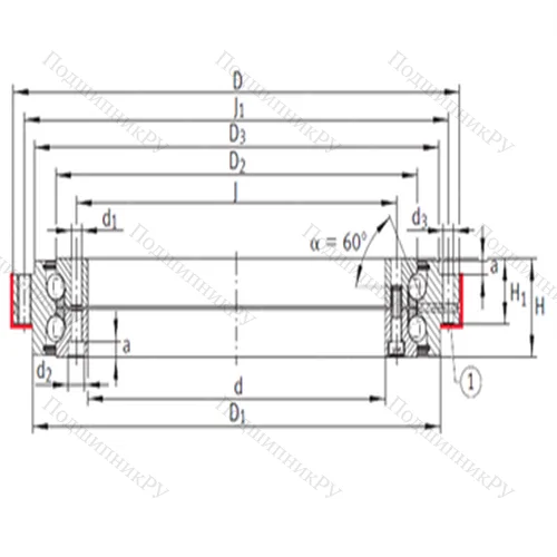 Подшипник шариковый радиально-упорный ZKLDF 100