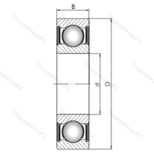 Подшипник шариковый радиальный 63317-2RS от производителя  CX