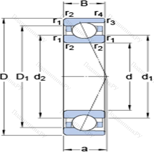 Прецизионные радиально-упорные шарикоподшипники 7203 CD/P 4A от производителя  SKF Прецизионные радиально-упорные шарикоподшипники 7203 CD/P 4A от производителя  SKF
