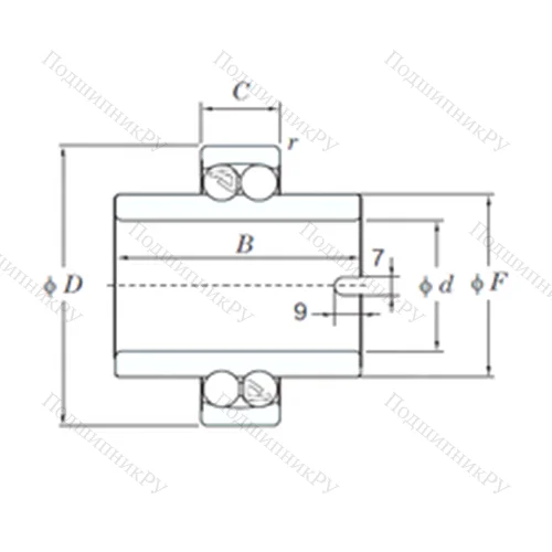 Подшипник шариковый радиальный самоцентрирующийся 11304