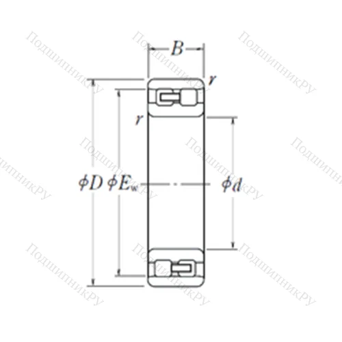 Подшипник роликовый радиальный NN 3006