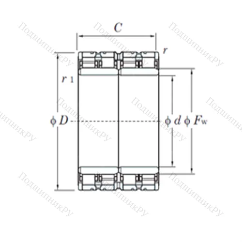 Подшипник роликовый радиальный 4CR 920