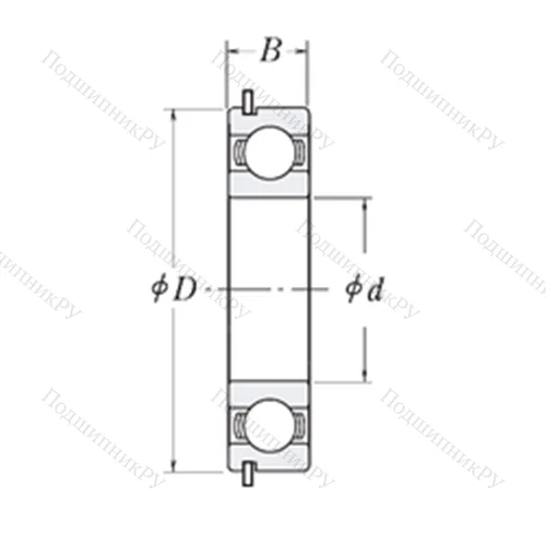 Подшипник шариковый радиальный 6940NR от производителя  CYSD