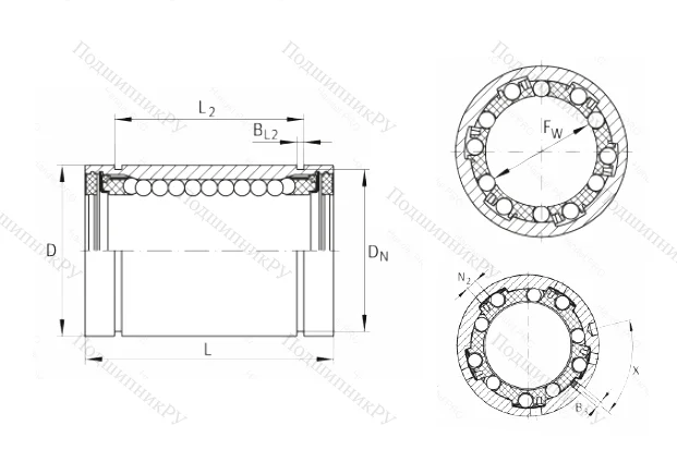 Подшипник KB 25 PP