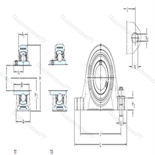 Подшипниковый узел шариковый радиальный SYK 25 TR от производителя  SKF