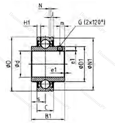 Корпусный подшипник CUC 208 в Ростове-на-Дону