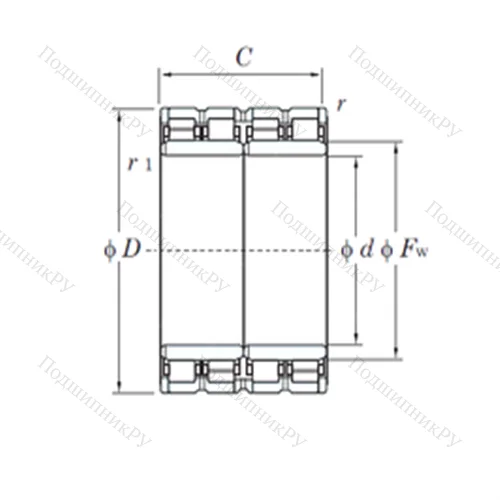 Подшипник роликовый радиальный 140FC 98700