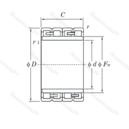 Подшипник роликовый радиальный 56FC 38170W