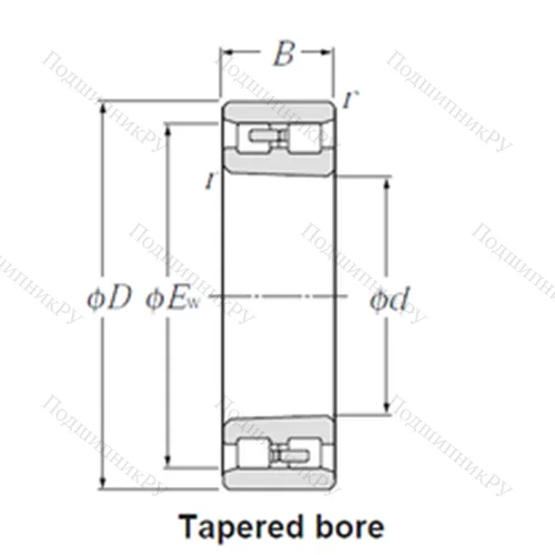 Подшипник роликовый радиальный NN 3008K