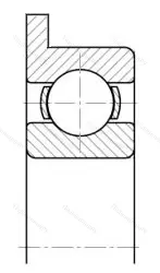 Подшипник  1840083 размер 3x7/8,1x2