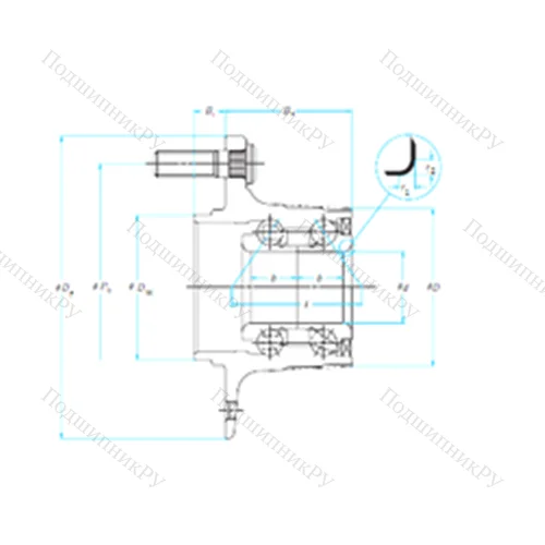 Подшипник шариковый радиально-упорный 41BWK 03
