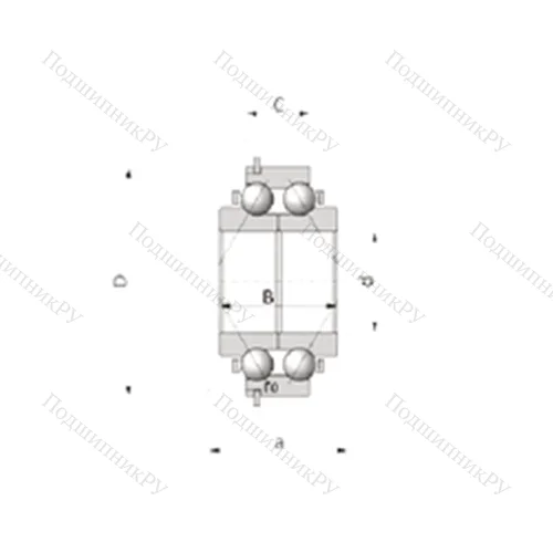Подшипник шариковый радиально-упорный 35BVV 07-2